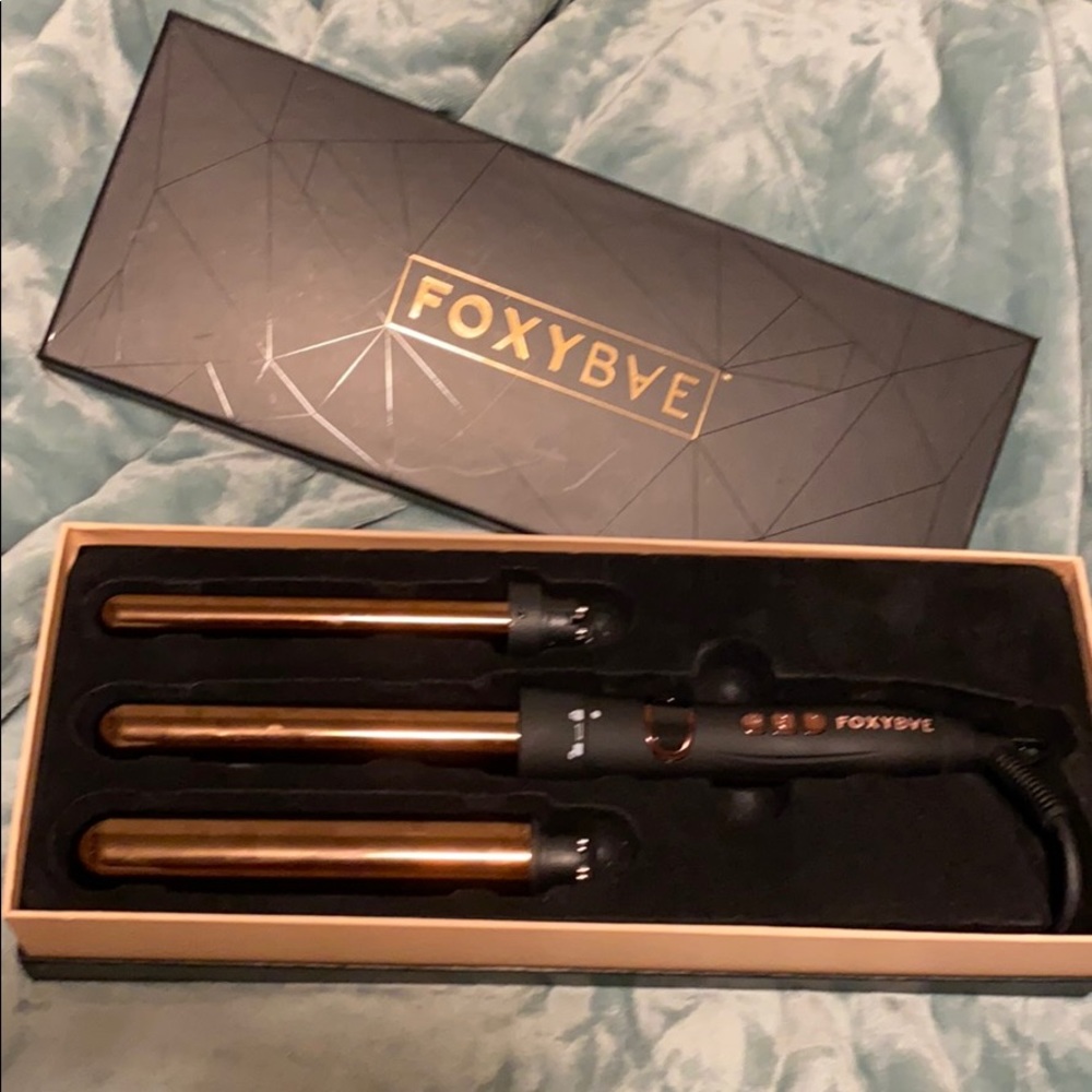 Foxybae 3 in 1 Curling Wand Set